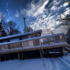 Hook up to state Snowmobile trails right from the backyard.