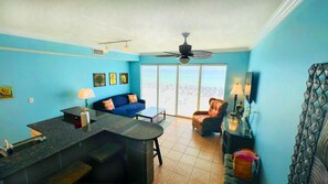 First level dining area and living room