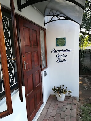 The Studio entrance as you come from your carport.