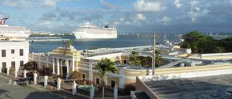 View of San Harbor from large balcony.