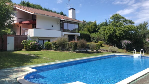 Frontal view of the house
