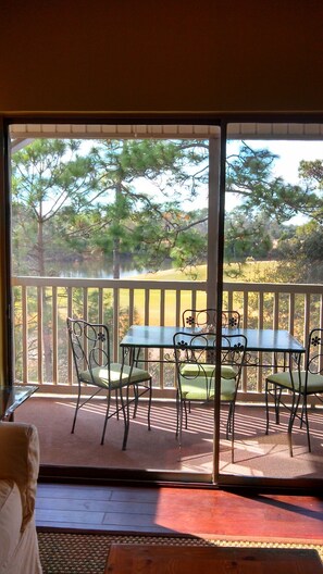 View from Kitchen, Living Room, and Dining Room