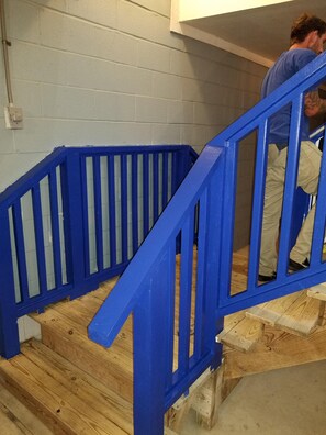 Stairs going up to Blue Side