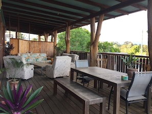 Back verandah looks to mountain views