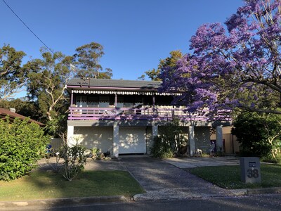 Hawks Nest Forest House with a Pool