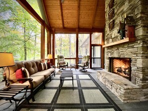 Enjoy the Melody of the Creek and the Outdoor Fire Place...