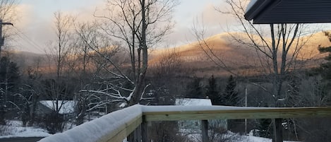 Winter view from the front porch