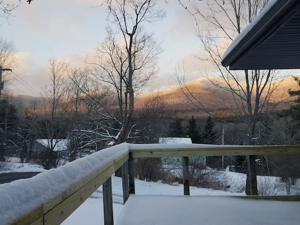 Winter view from the front porch