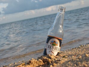 Enjoy our local beer, while watching the sun set 