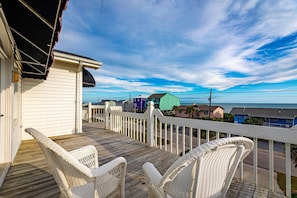 Top floor balcony with Ocean views