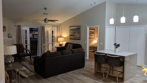 kitchen island living room