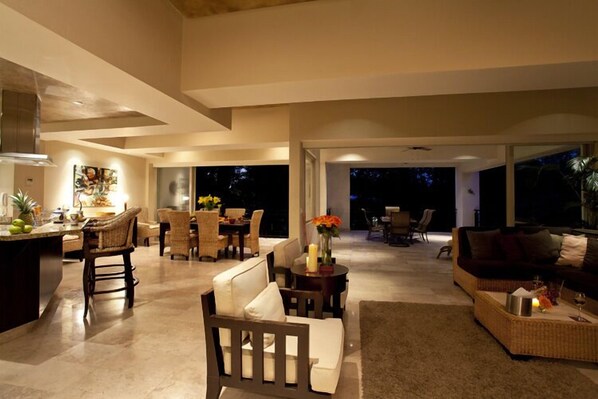 The spacious feel of the condo makes it ideal for a group of friends.