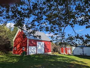 Barn with Chicken Coop in the background.
