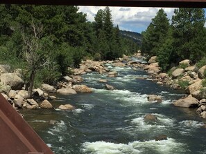My IPhone picture of trestle near cabin on Arkansas River