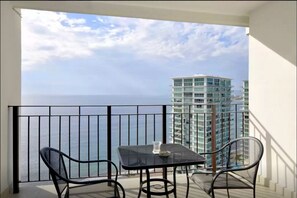 Balcony with stunning view of the entire Banderas Bay