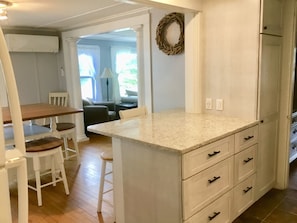 Breakfast Bar opens to Dining Room