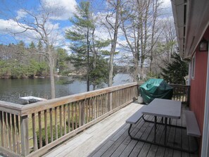 Deck and lake view