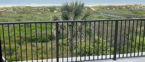 Master bedroom deck and view