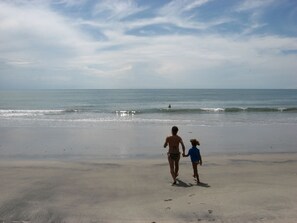 The Beach is a 5 minute walk down a tropical trail