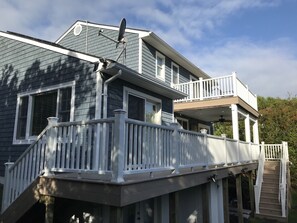 View of the Back Porch/4th Bedroom and French doors 