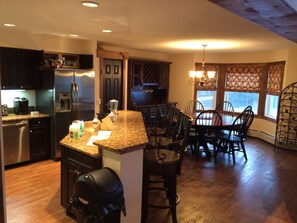 Kitchen and dining area