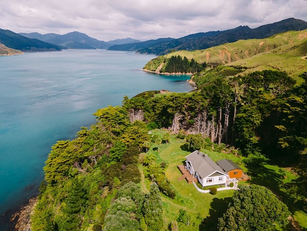 Drone picture looking South towards Picton