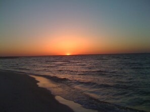 Endless sunsets off back sound-side beach