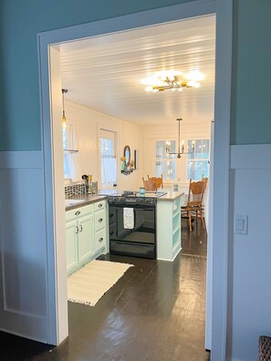 Kitchen as seen from living area