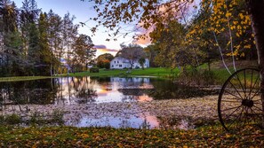 View of house looking north from swim pond.