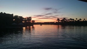 Sunset view from dock