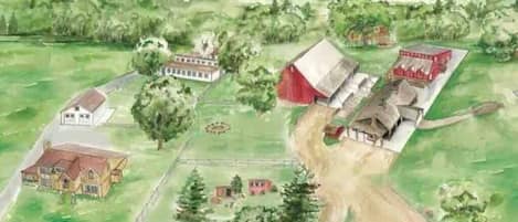 Artist rendering of our historic farmstead