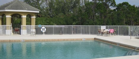 Enjoy the pool and spa surrounded by water on all sides.  Located in Cape Coral