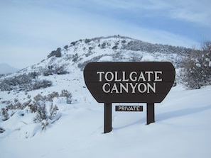 Tollgate Canyon a Private community.   
Exit 150 off of I80
