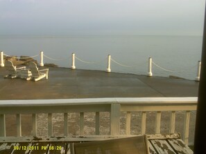 Enjoy your morning coffee sitting on the deck.
