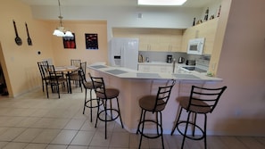Kitchen bar and dining room
