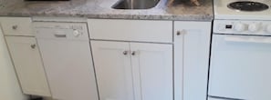 Kitchen remodel completed in 2019 - granite countertops, new sink & dishwasher