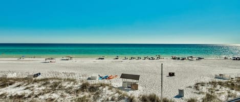 Ahhh the beautiful emerald waters and  the sugar white sand