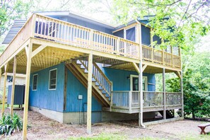 Upper and lower decks and screened dining porch