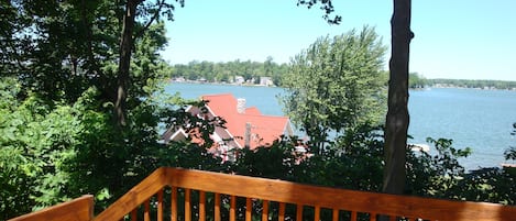 Rear Deck with view of Paw Paw Lake