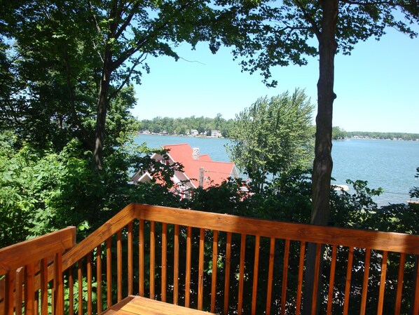 Rear Deck with view of Paw Paw Lake