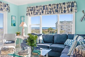 ocean views from living area