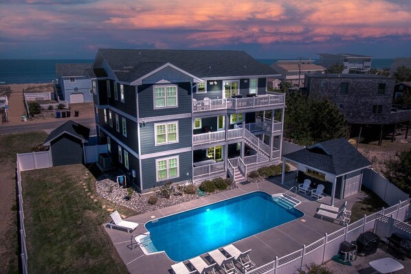 Rear Aerial of A License to Chill