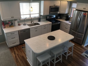 Newly Remodeled Kitchen-Cabinets, countertops, floor, appliances-2020