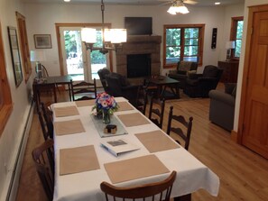 First floor Great Room and dining area. 