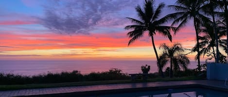 Hale Kolepa Sunset View from your private & exclusive pool side at Hale Kolepa