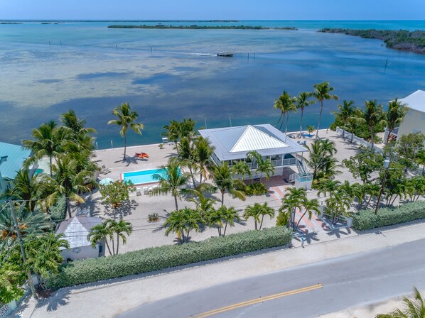 Resort Style Living, but with plenty of space! Located on 3 ocean front lots!

