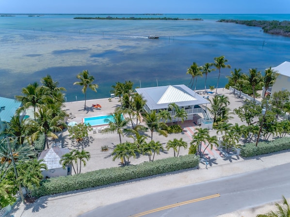 Resort Style Living, but with plenty of space! Located on 3 ocean front lots!
