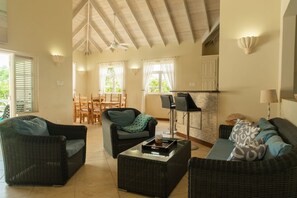 Spacious open concept living room