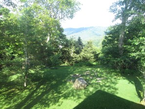 View of back yard from the deck