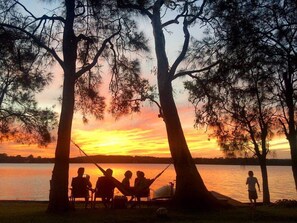 Enjoy a fantastic sunsets after a day on the lake